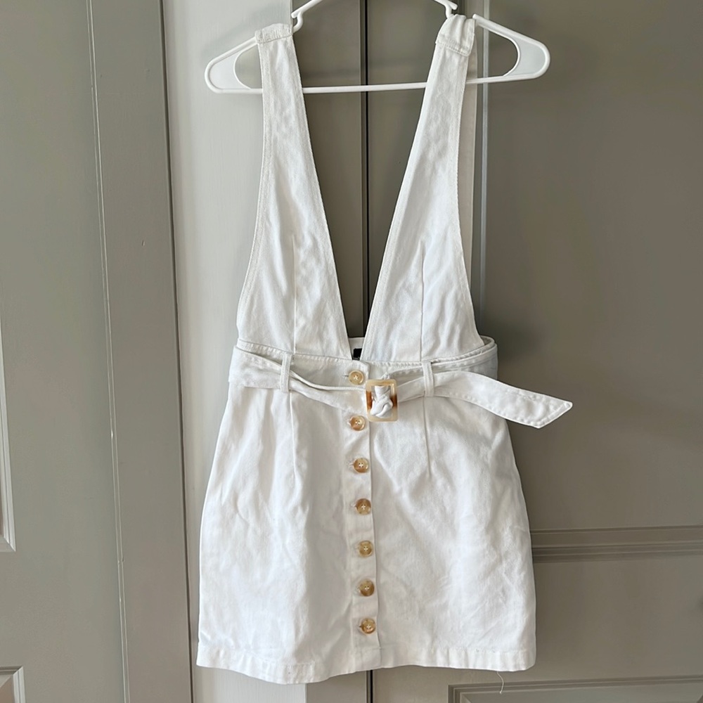 White denim dress